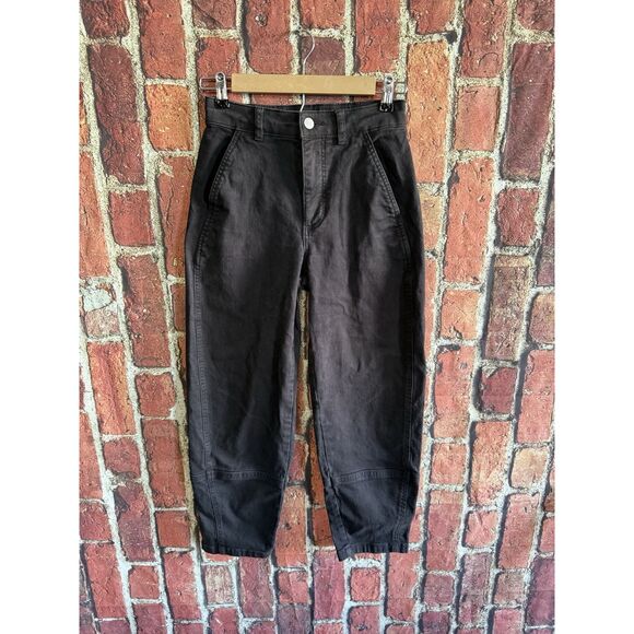 Everlane Pants - Everlane Womens Black cropped Organic Cotton Denim Pants Size 0